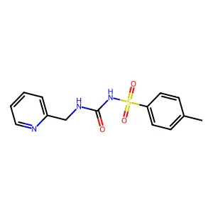 2-{[({[(4-Methylphenyl)sulfonyl]amino}carbonyl)amino]methyl}pyridine structure