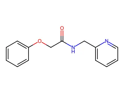 2-苯氧基-N-(吡啶-2-基甲基)乙酰胺 structure