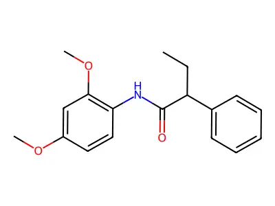 N-(2,4-dimethoxyphenyl)-2-phenylbutanamide structure