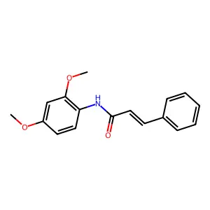 N-(2,4-dimethoxyphenyl)-3-phenylprop-2-enamide structure