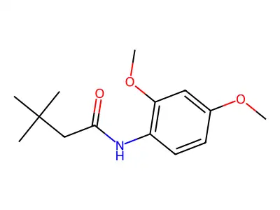 N-(2,4-dimethoxyphenyl)-3,3-dimethylbutanamide structure