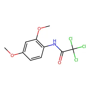2,2,2-trichloro-N-(2,4-dimethoxyphenyl)acetamide structure