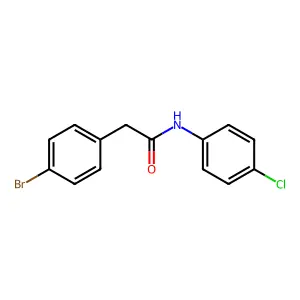 2-(4-溴苯基)-N-(4-氯苯基)乙酰胺 structure