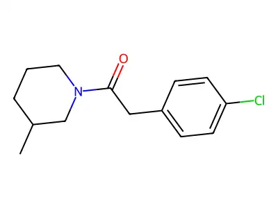 2-(4-Chlorophenyl)-1-(3-methylpiperidin-1-yl)ethanone structure