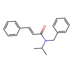 (E)-N-苄基-3-苯基-N-异丙基丙烯酰胺 structure