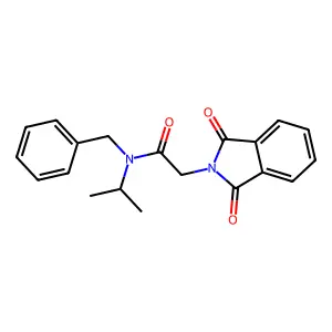 N-benzyl-2-(1,3-dioxoisoindol-2-yl)-N-propan-2-ylacetamide structure
