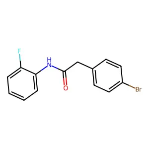 2-(4-溴苯基)-N-(2-氟苯基)乙酰胺 structure