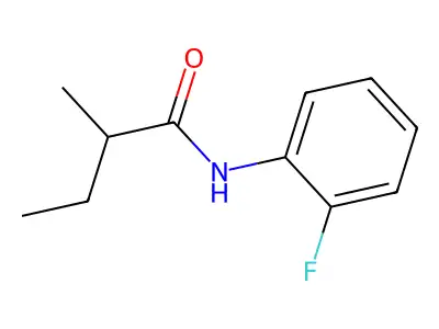 N-(2-fluorophenyl)-2-methylbutanamide structure