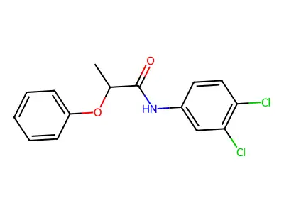N-(3,4-dichlorophenyl)-2-phenoxypropanamide structure