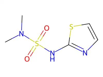 N,N-DImethyl-N'-2-thiazolylsulfamide structure