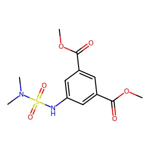 Dimethyl 5-(dimethylsulfamoylamino)benzene-1,3-dicarboxylate structure
