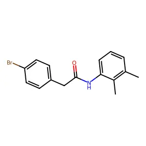 2-(4-bromophenyl)-N-(2,3-dimethylphenyl)acetamide structure