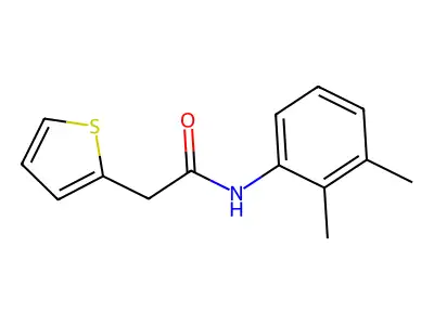 N-(2,3-dimethylphenyl)-2-thiophen-2-ylacetamide structure
