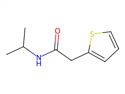 N-propan-2-yl-2-thiophen-2-ylacetamide structure
