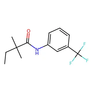 2,2-dimethyl-N-[3-(trifluoromethyl)phenyl]butanamide structure