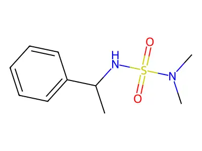1-(Dimethylsulfamoylamino)ethylbenzene structure