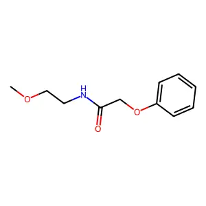 N-(2-methoxyethyl)-2-phenoxyacetamide structure
