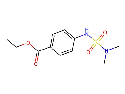 Ethyl 4-(dimethylsulfamoylamino)benzoate structure