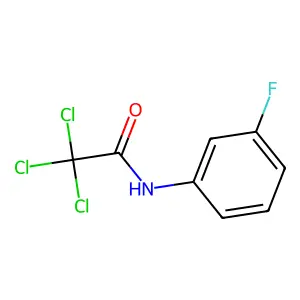 2,2,2-trichloro-N-(3-fluorophenyl)acetamide structure