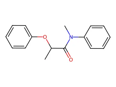 N-methyl-2-phenoxy-N-phenylpropanamide structure