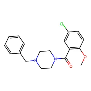 (4-Benzylpiperazin-1-yl)(5-chloro-2-methoxyphenyl)methanone structure