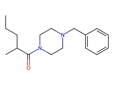 1-(4-Benzylpiperazin-1-yl)-2-methylpentan-1-one structure