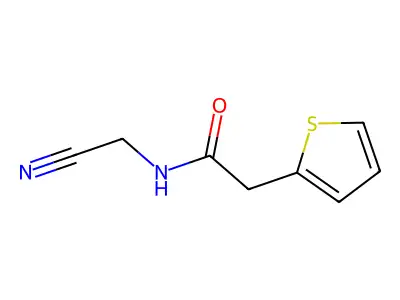 N-(cyanomethyl)-2-thiophen-2-ylacetamide structure