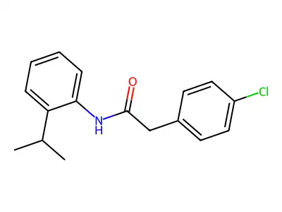 2-(4-chlorophenyl)-N-(2-isopropylphenyl)acetamide structure