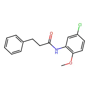 N-(5-chloro-2-methoxyphenyl)-3-phenylpropanamide structure