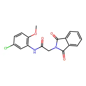 N-(5-chloro-2-methoxyphenyl)-2-(1,3-dioxoisoindolin-2-yl)acetamide structure