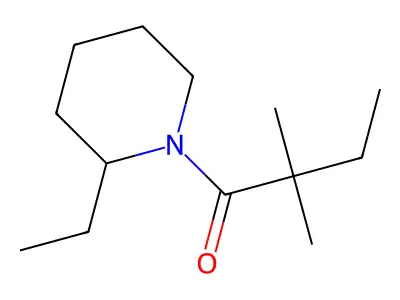 Piperidine, 1-(2,2-dimethyl-1-oxobutyl)-2-ethyl- structure