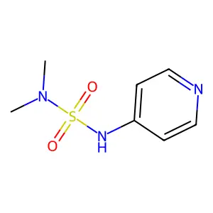 N,N-dimethyl-N'-(4-pyridinyl)sulfamide structure