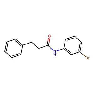 N-(3-bromophenyl)-3-phenylpropanamide structure