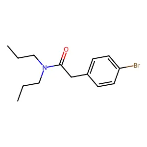 2-(4-bromophenyl)-N,N-dipropylacetamide structure