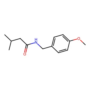 N-(4-methoxybenzyl)-3-methylbutanamide structure