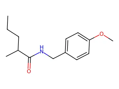 N-(4-甲氧基苄基)-2-甲基戊酰胺 structure