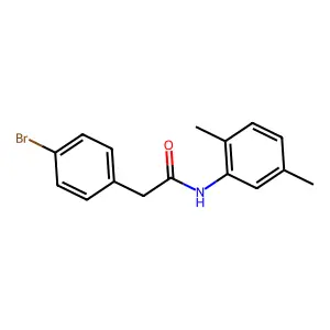 2-(4-bromophenyl)-N-(2,5-dimethylphenyl)acetamide structure