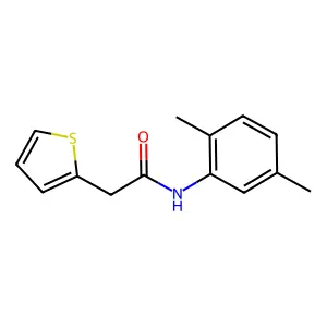 N-(2,5-dimethylphenyl)-2-(thiophen-2-yl)acetamide structure