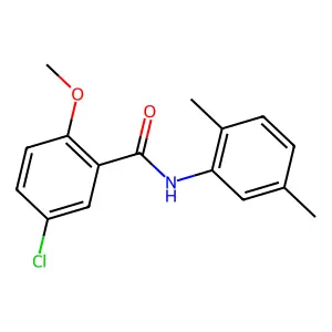 5-chloro-N-(2,5-dimethylphenyl)-2-methoxybenzamide structure