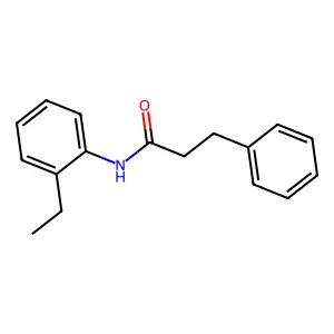 N-(2-ethylphenyl)-3-phenylpropanamide structure
