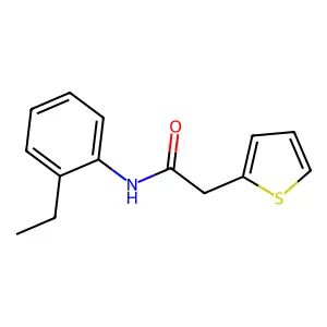 N-(2-乙基苯基)-2-(噻吩-2-基)乙酰胺 structure