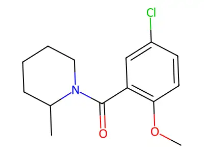 (5-Chloro-2-methoxyphenyl)(2-methylpiperidin-1-yl)methanone structure