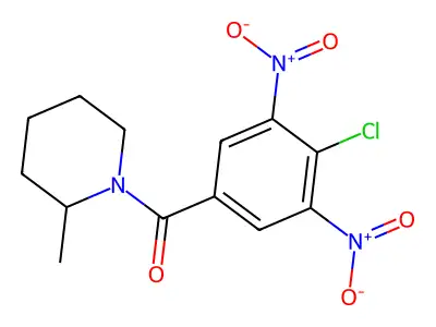 (4-Chloro-3,5-dinitrophenyl)(2-methylpiperidin-1-yl)methanone structure