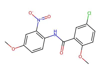 5-chloro-2-methoxy-N-(4-methoxy-2-nitrophenyl)benzamide structure