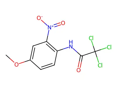 2,2,2-trichloro-N-(4-methoxy-2-nitrophenyl)acetamide structure