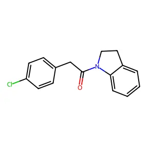 1-[(4-Chlorophenyl)acetyl]indoline structure
