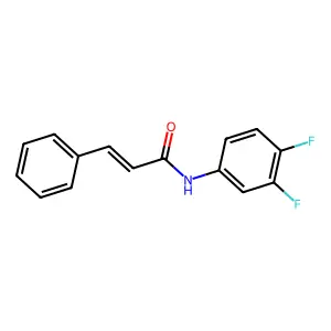 (E)-N-(3,4-difluorophenyl)-3-phenylprop-2-enamide structure