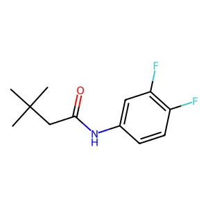 N-(3,4-二氟苯基)-3,3-二甲基丁酰胺 structure