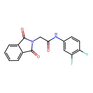 N-(3,4-Difluoro-phenyl)-2-(1,3-dioxo-1,3-dihydro-isoindol-2-yl)-acetamide structure
