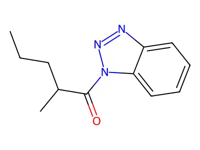 1-(1H-benzotriazol-1-yl)-2-methylpentan-1-one structure